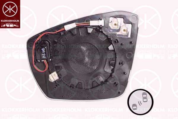 95661064 KH tükör üveg, külső visszapillantó