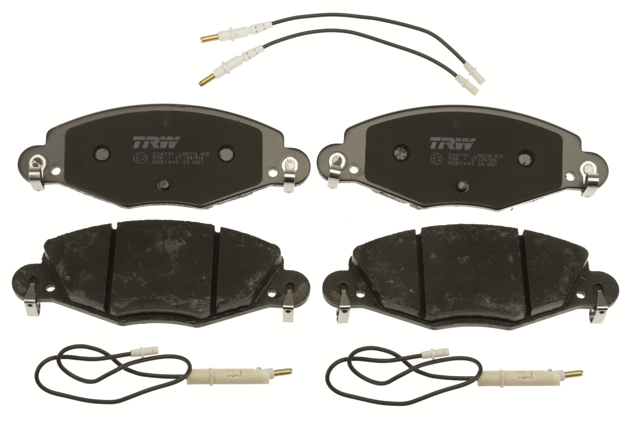 TRW DISC BRAKE PADS - TecDoc 2