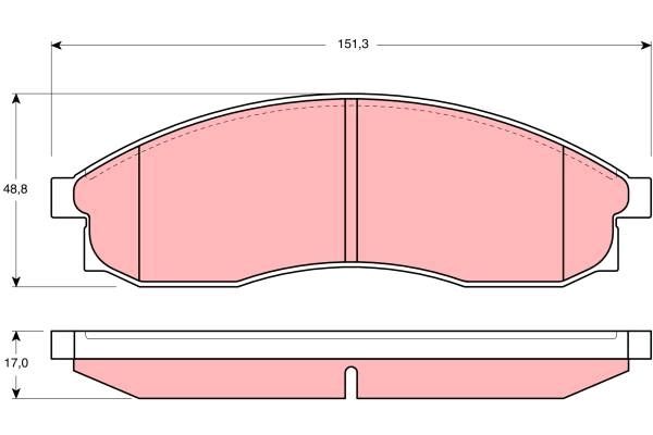 TRW DISC BRAKE PADS - TecDoc 1