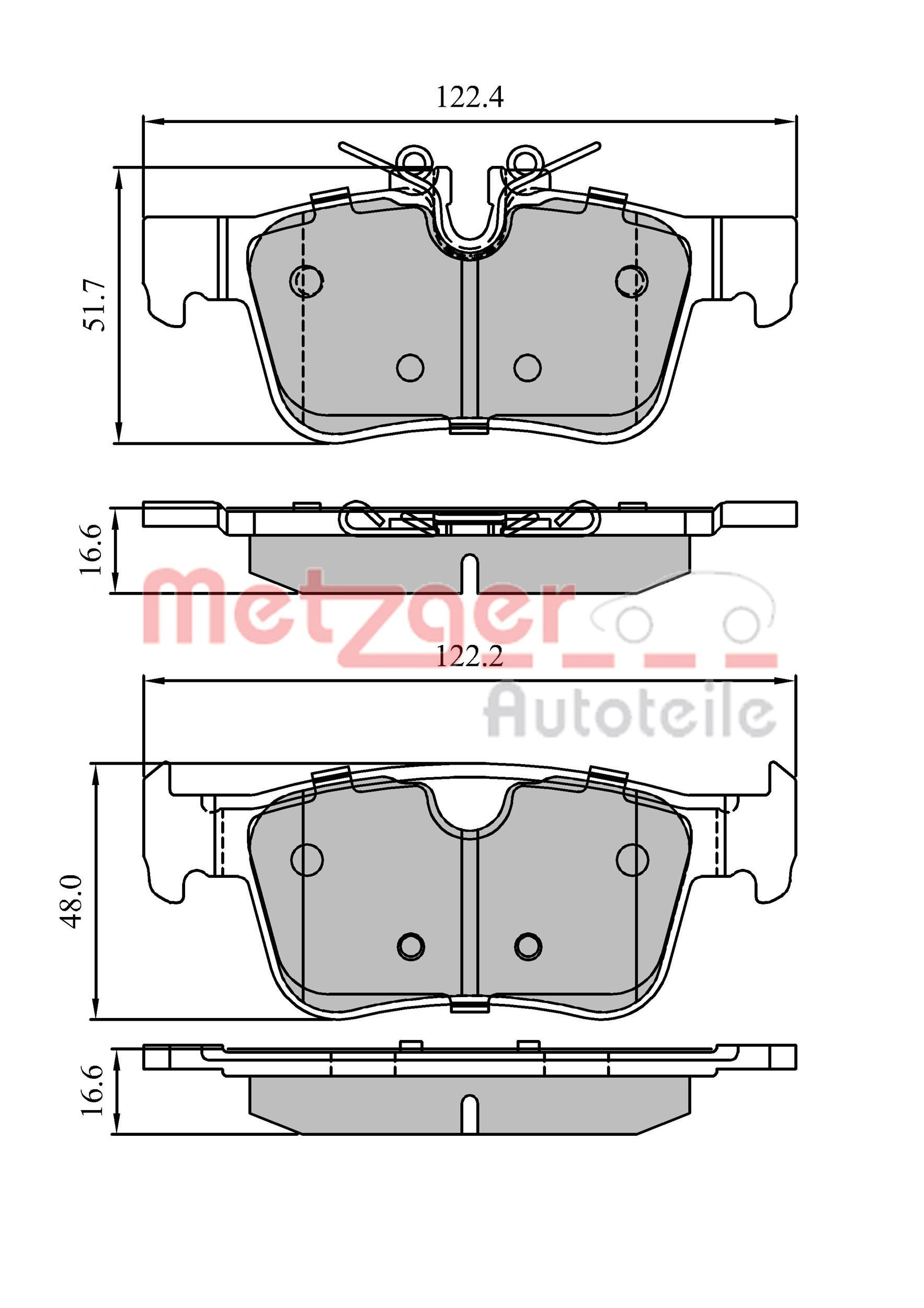 Brake Pad Set, disc brake 1170939