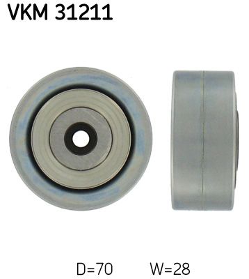 Deflection/Guide Pulley, V-ribbed belt VKM 31211