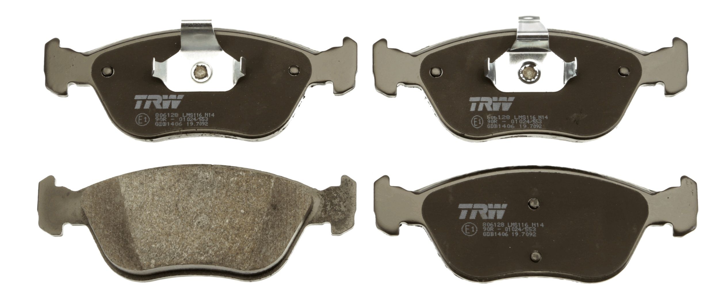 TRW DISC BRAKE PADS - TecDoc 2