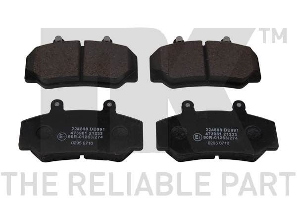 Bremsbelagsatz, Scheibenbremse