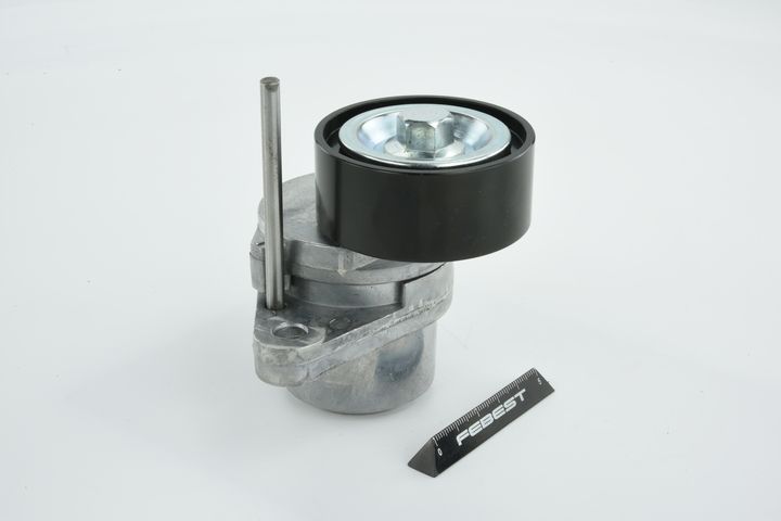 diržo įtempiklis, V formos rumbuotas diržas