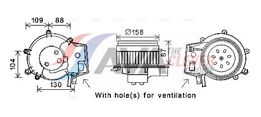 AVA QUALITY COOLING MS8625 - Innenraumgebläse