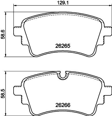 Brake Pad Set, disc brake 8DB 355 040-941