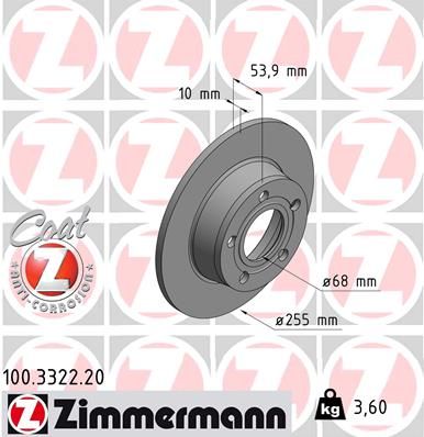 Brake Disc 100.3322.20