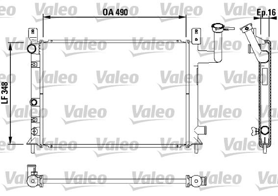 RAD MOT NISSAN SUNNY I   II  .