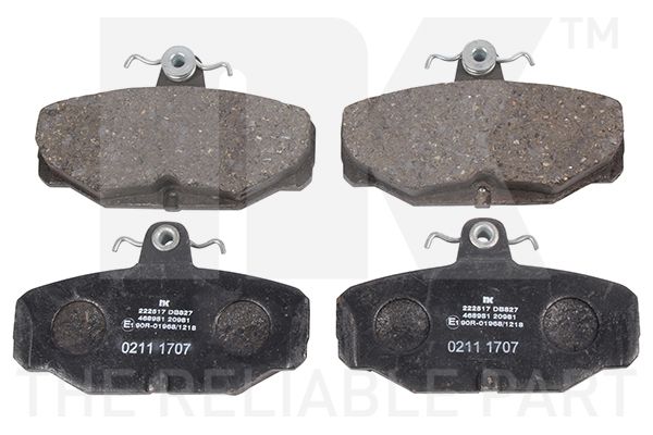 Bremsbelagsatz, Scheibenbremse