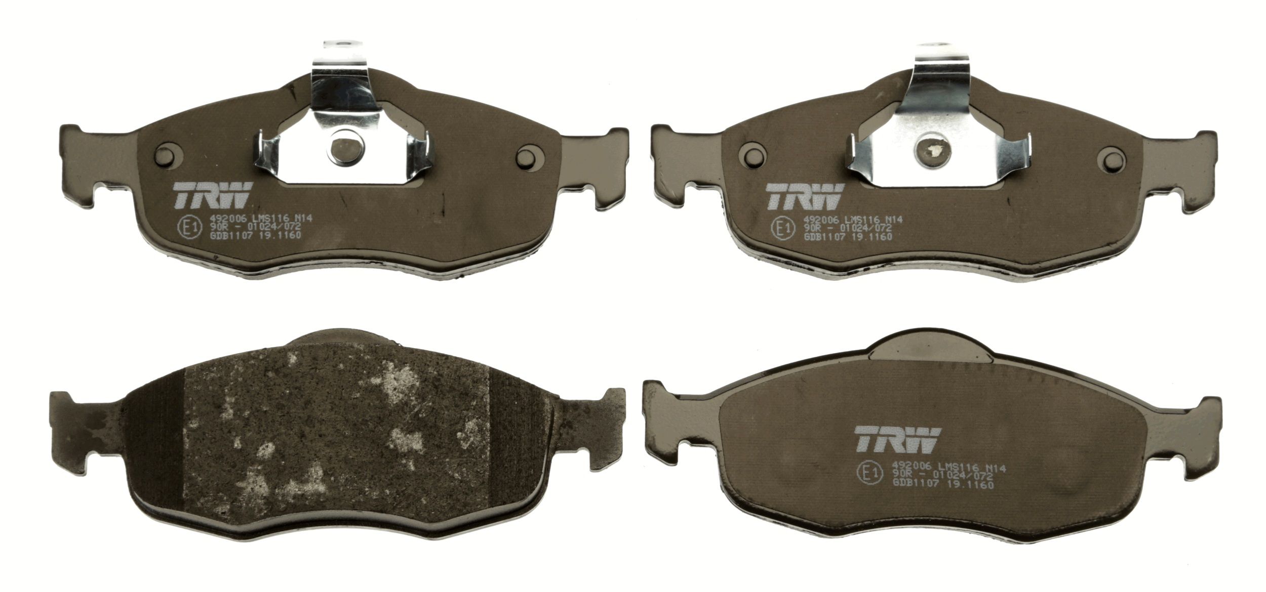 TRW DISC BRAKE PADS - TecDoc 2