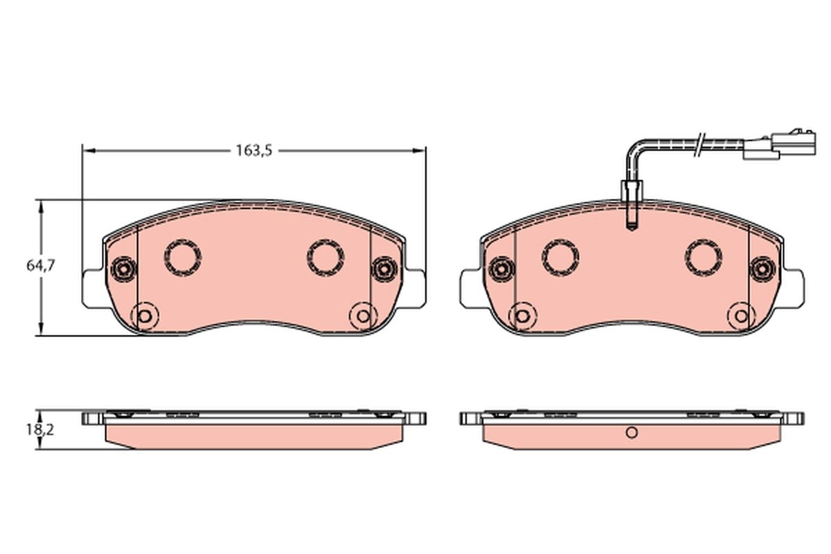 Brake Pad Set, disc brake GDB1910