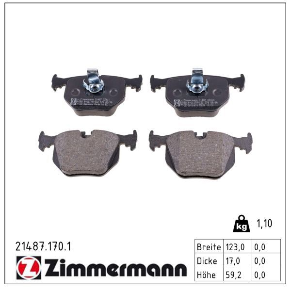 Bremsbelagsatz, Scheibenbremse