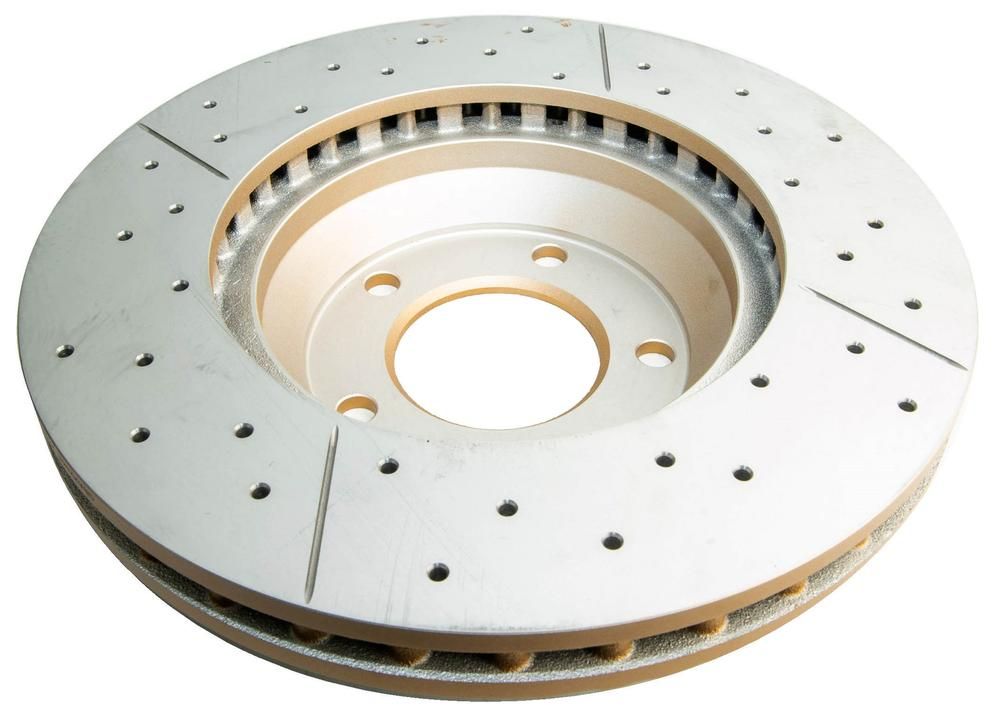 Street Gold Cross-drill/slotted KP [ VW Touareg 02-> Porsche Cayenne 04-> F ] - TecDoc 2