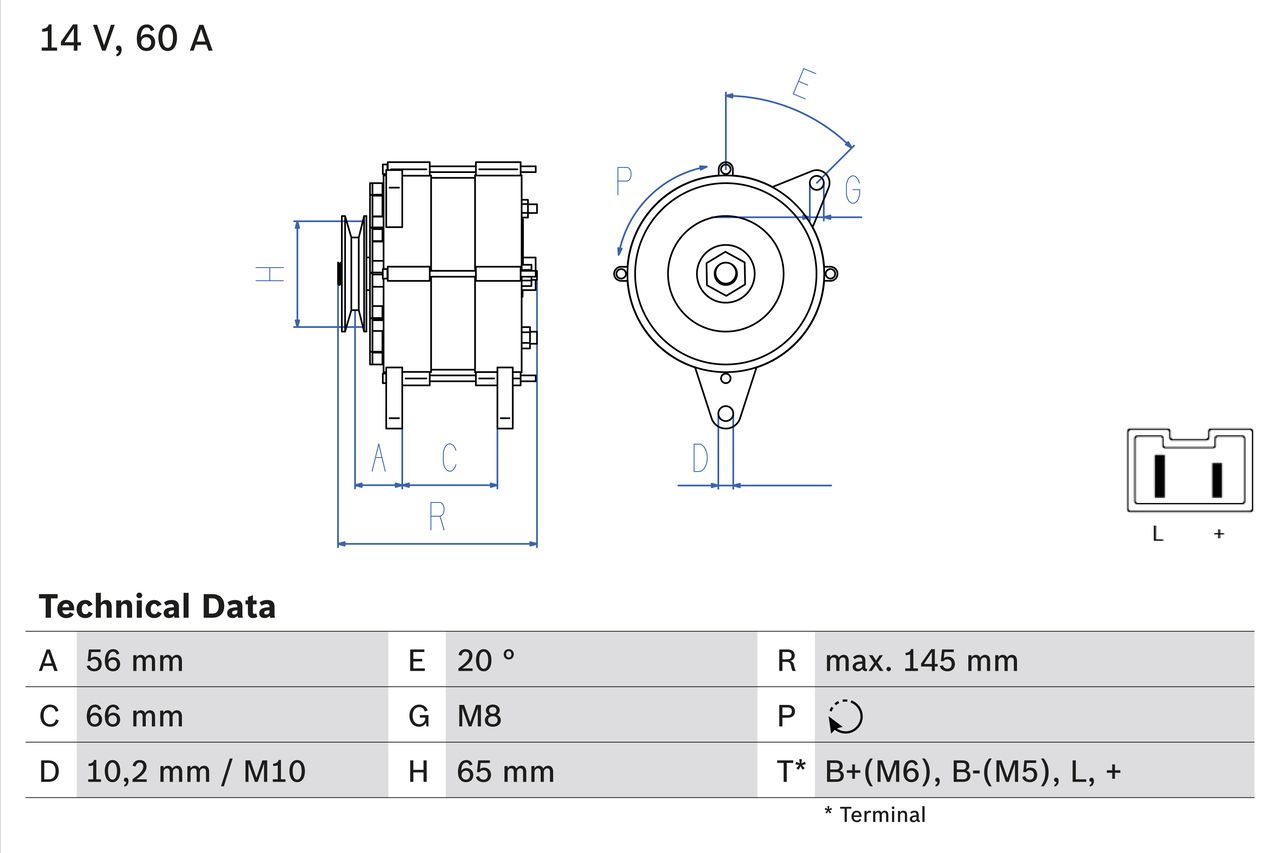 Alternator 0 986 037 321