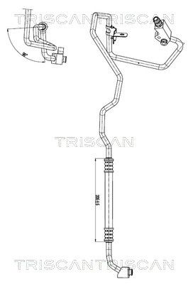 TRISCAN 9010 15005 High-/Low Pressure Line, air conditioning