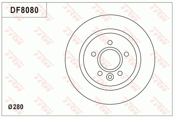 TRW BRAKE DISC - TecDoc Only