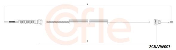 COFLE 2CB.VK007 - Seilzug, Schaltgetriebe