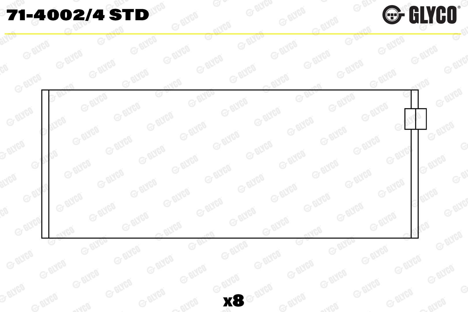 GLYCO 71-4002/4 STD - Pleuellager