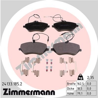 Brake Pad Set, disc brake 24133.185.2