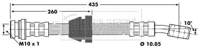 BBH6771 BORG & BECK fékcső