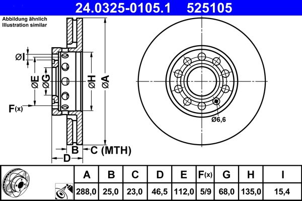 Brake Disc 24.0325-0105.1