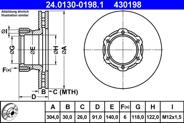 Brake Disc 24.0130-0198.1