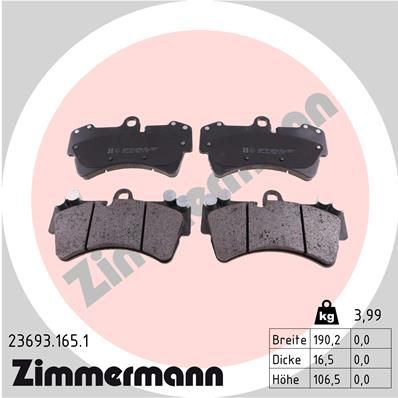 Brake Pad Set, disc brake 23693.165.1