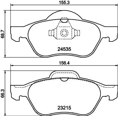 Комплект тормозных колодок, дисковый тормоз 8DB 355 013-271