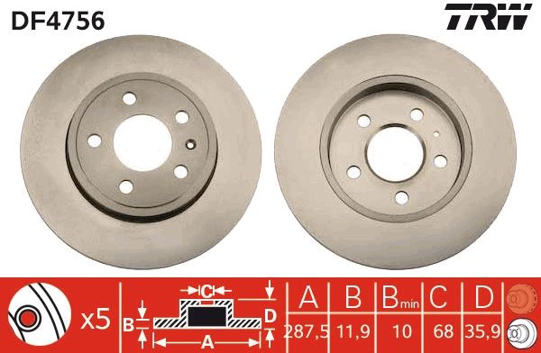 Brake Disc DF4756