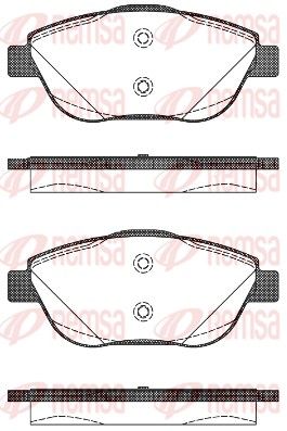 Brake Pad Set, disc brake 1392.10