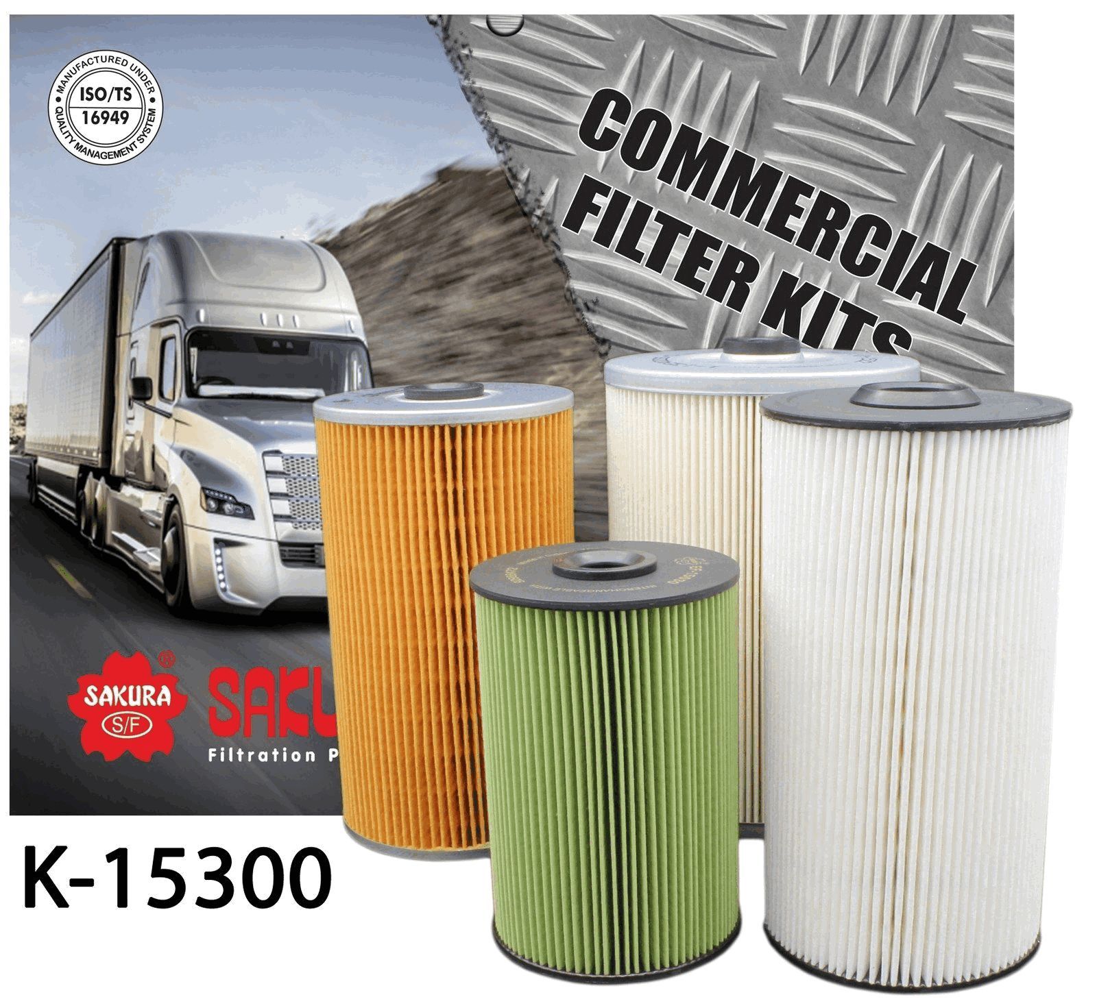 TRUCK FILTER KIT ISUZU FXD77 - TecDoc Only