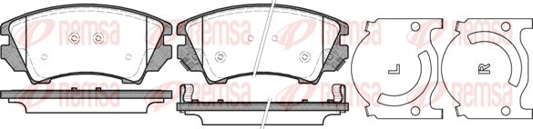 Premium Front Brake Pad Set Premium Front Brake Pad Set