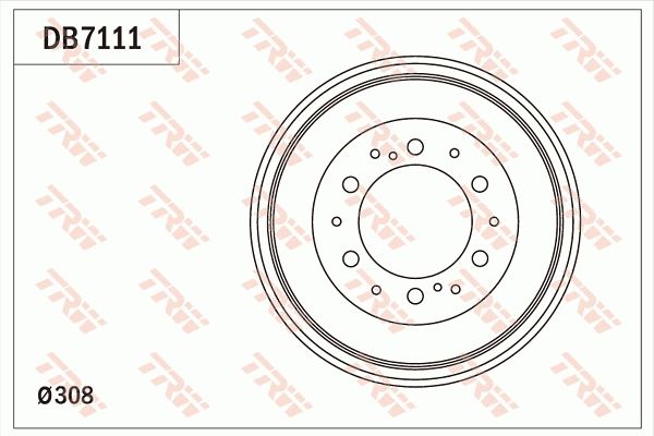 TRW BRAKE DRUM - TecDoc Only