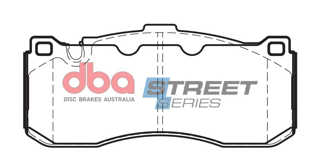 DBA SS STREET SERIES BRAKE PADS [ BMW 1 & 3 Series 2004 - 2013 F ](suits wear sensor DBAWS1041, DBAWS1042, DBAWS1051, DBAWS1053, DBAWS1054 ) - TecDoc Only