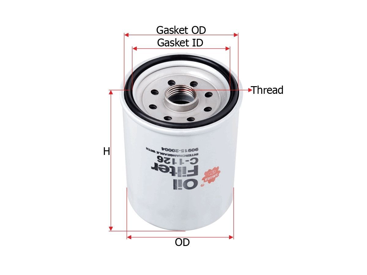 OIL FILTER FITS B1405 - TecDoc 2