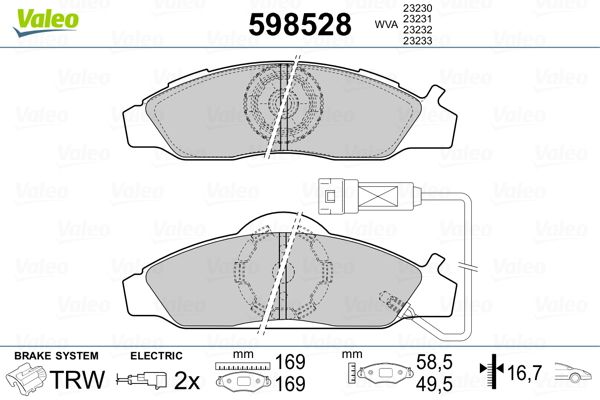 PLAQ FREIN SSAN MUSSO  9900