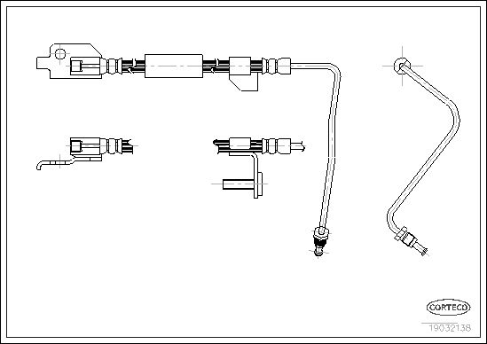 FLEXIBLE DE FREIN FORD ESCORT  0705