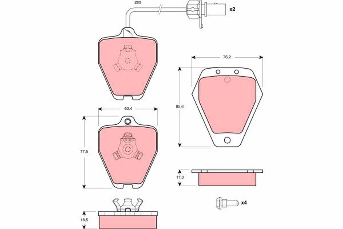 Brake Pad Set, disc brake GDB1451