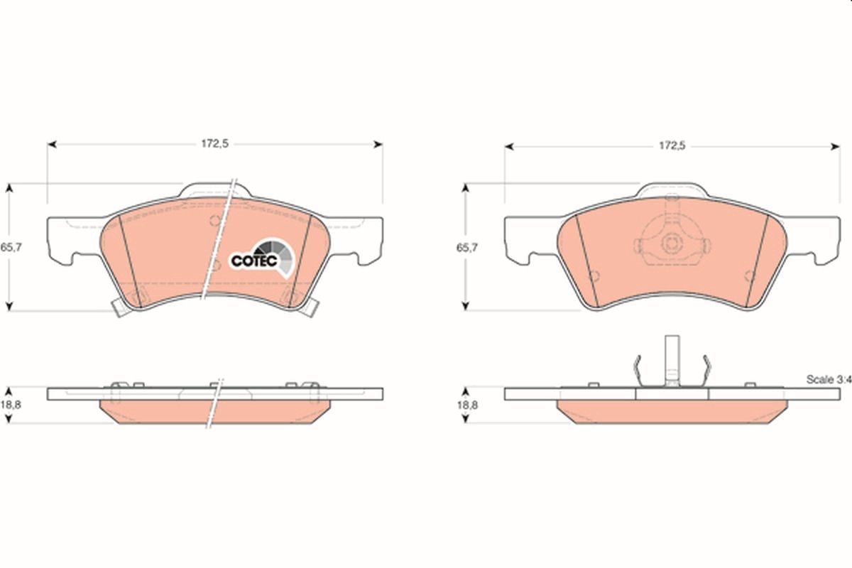 Brake Pad Set, disc brake GDB4129