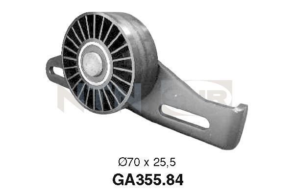 Tensioner Pulley, V-ribbed belt GA355.84