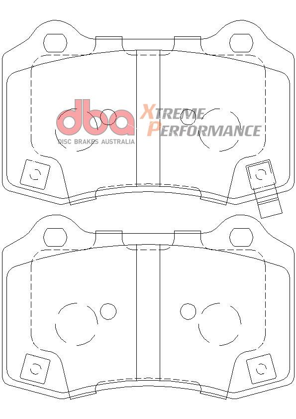 DBA XP PERFORMANCE BRAKE PADS [ JEEP Grand Cherokee SRT R ] - TecDoc Only