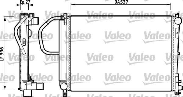 VALEO 732883 Radiator, engine cooling