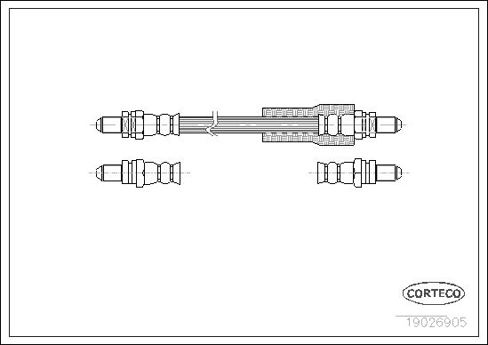 FLEXIBLE DE FREIN FORD L.T. ESCO  0705