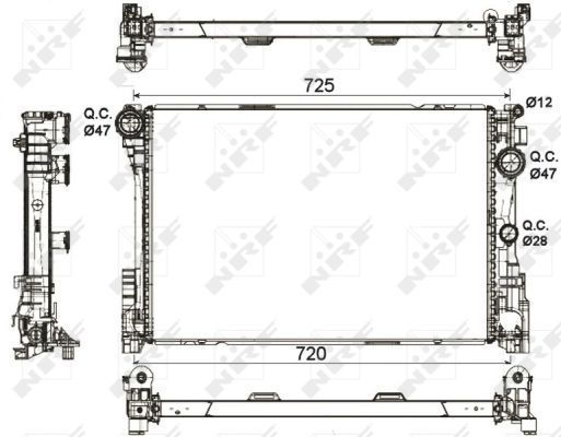 NRF 53113 Radiator, engine cooling