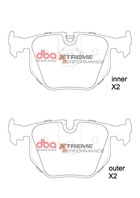 DBA XP PERFORMANCE  BRAKE PADS[ BMW & RANGE ROVER 1993-2013 R ] - TecDoc Only