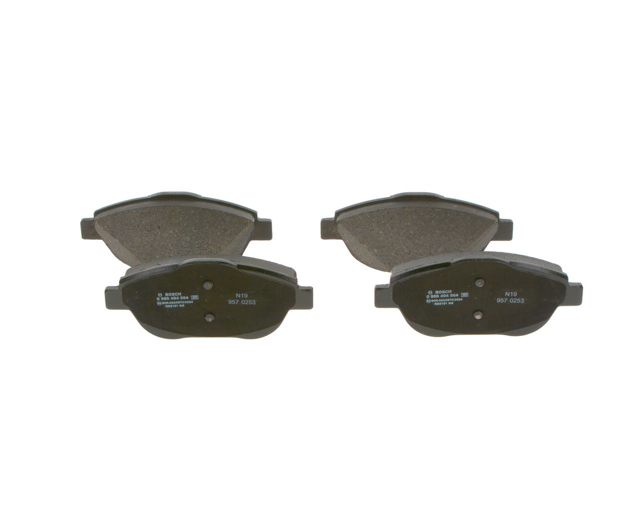 Brake Pad Set, disc brake 0 986 494 564