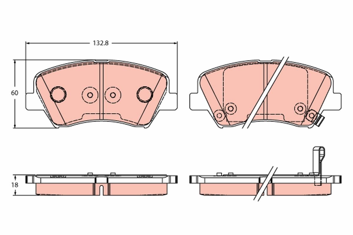 Brake Pad Set, disc brake GDB3552