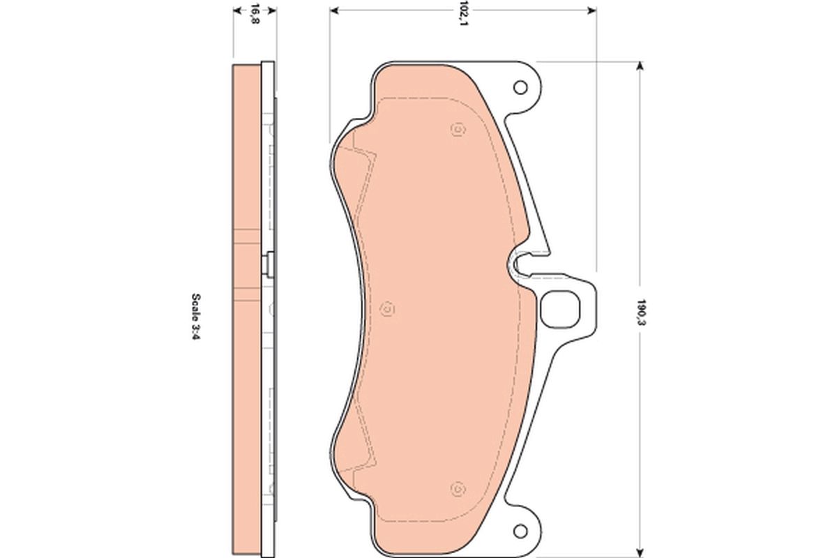 Brake Pad Set, disc brake GDB1859