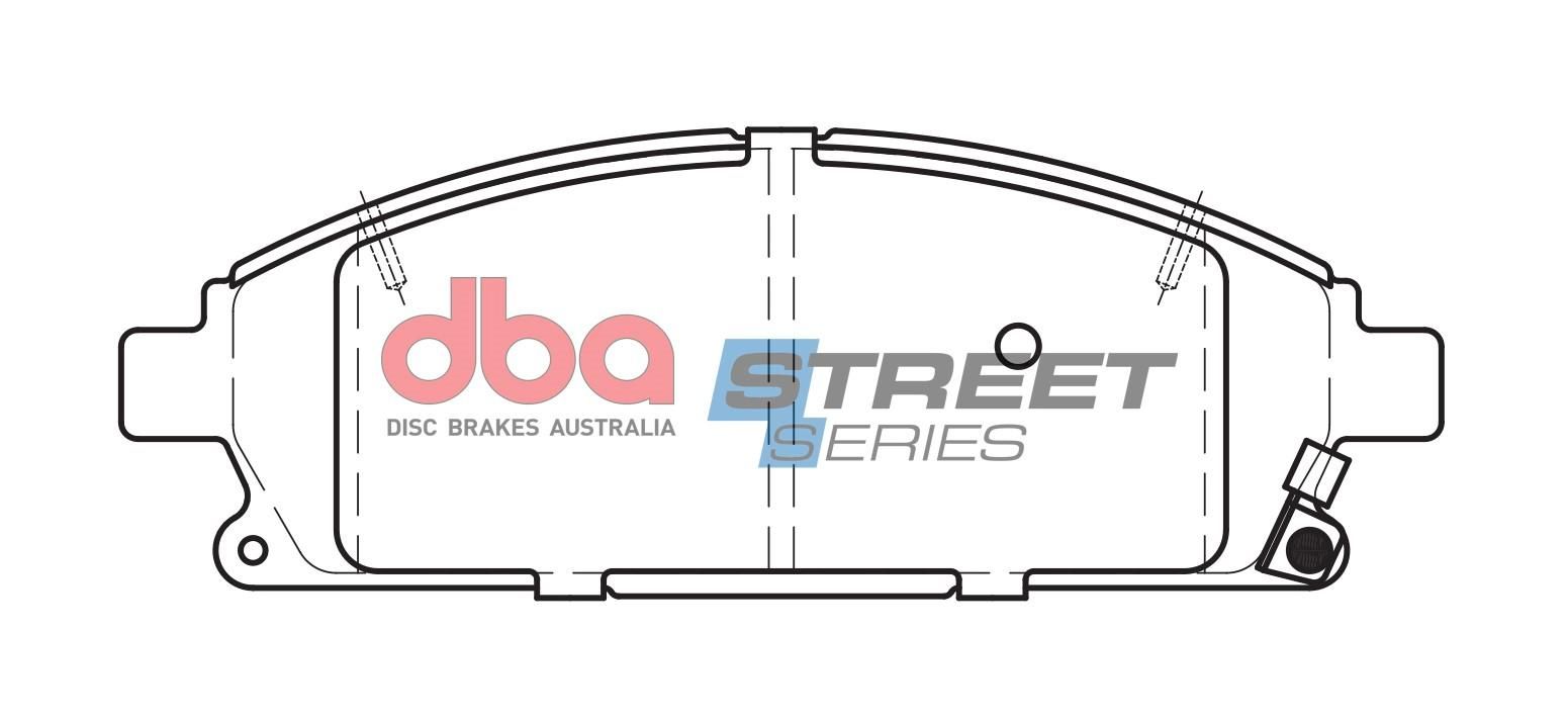 DBA SS STREET SERIES BRAKE PADS [ Honda/Isuzu & Nissan 1999-2014 F ] - TecDoc Only