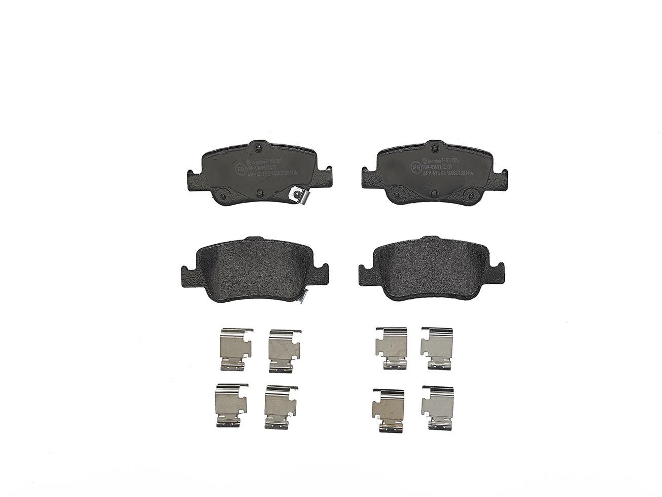 BREMBO P 83 080 - Bremsbelagsatz, Scheibenbremse PRIME LINE